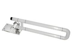 Поручень откидной с антибактериальным покрытием (белый) - fgospostavki.ru - Нижневартовск