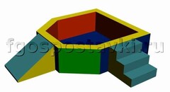 Сухой бассейн "Крепость" 1,5х1,2 метра - fgospostavki.ru - Нижневартовск