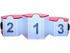 Электрифицированный интерактивный наградной пьедестал "Первый, второй, третий" - fgospostavki.ru - Нижневартовск