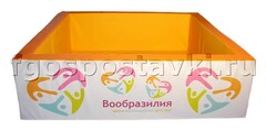 Сухой бассейн "Вообразилия" квадратный с шелкографией - fgospostavki.ru - Нижневартовск