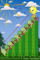 Интерактивная таблица на магнитах "Лесенка для счета" - fgospostavki.ru - Нижневартовск