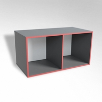 Открытая настенная полка-2-х секционная ТР2 ЛДСП  - fgospostavki.ru - Нижневартовск