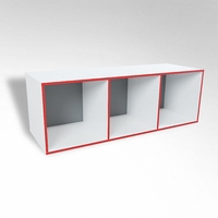 Открытая настенная полка-3-х секционная ТР3 ЛДСП  - fgospostavki.ru - Нижневартовск