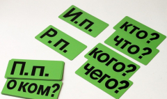 Набор магнитных карточек "Падежи" (фон зелёный) - fgospostavki.ru - Нижневартовск