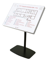 Тактильно-звуковая мнемосхема в комплекте со стойкой (вертикальная стойка) - fgospostavki.ru - Нижневартовск