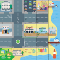 Тематическое поле-маршрутизатор «На берегу моря» для мини-робота Bee-Bot/Blue-Bot - fgospostavki.ru - Нижневартовск