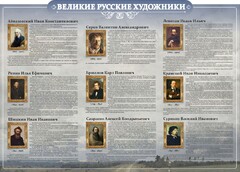 Стенд "Великие русские художники" - fgospostavki.ru - Нижневартовск