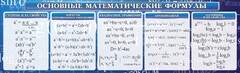 Стенд "Основные математические формулы" - fgospostavki.ru - Нижневартовск