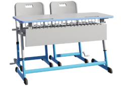 Парта NOMAD V двухместная регулируемая по высоте с антивандальной кромкой - fgospostavki.ru - Нижневартовск