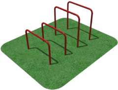 Упоры для отжимания цельносварные, разноуровневые  - fgospostavki.ru - Нижневартовск