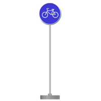 Знак дорожный "Велосипедная дорожка" 4.4 типоразмер 40 на стойке с основанием 3кг - fgospostavki.ru - Нижневартовск