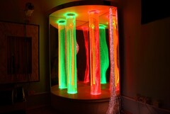 Сенсорный уголок большой с двумя колоннами, двусторонней подсветкой и фибероптическими нитями. VIP класс. - fgospostavki.ru - Нижневартовск