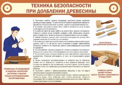 Стенд "Техника безопасности при долблении древесины" - fgospostavki.ru - Нижневартовск