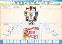 Стенд "Спортивная жизнь" Вариант 2 - fgospostavki.ru - Нижневартовск