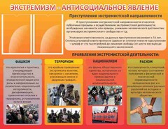 Стенд "Экстремизм-антисоциальное явление" - fgospostavki.ru - Нижневартовск