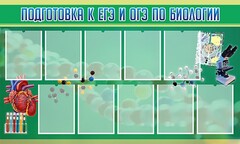 Стенд "Подготовка к ЕГЭ и ОГЭ по биологии" Вариант 2 - fgospostavki.ru - Нижневартовск