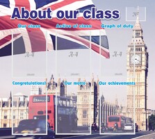 Стенд "About our class" - fgospostavki.ru - Нижневартовск