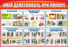 Стенд "Умей действовать при пожаре" - fgospostavki.ru - Нижневартовск