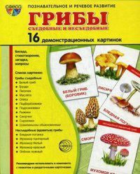 Демонстрационные карточки "Грибы съедобные и не съедобные" - fgospostavki.ru - Нижневартовск