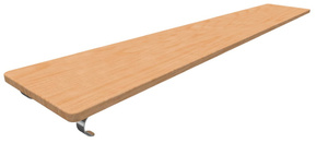 Доска наклонная навесная (2,5 м) - fgospostavki.ru - Нижневартовск