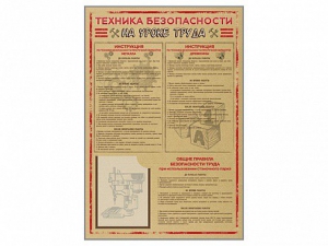 Стенд-уголок "Техника безопасности на уроках труда" - fgospostavki.ru - Нижневартовск