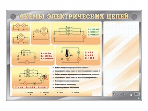 Электрифицированный стенд "Схемы электрических цепей" с маркерными полями - fgospostavki.ru - Нижневартовск