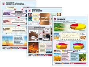 Комплект таблиц по географии "Экономика России" раздаточные (цветные, ламинированные, А4, 16 штук) - fgospostavki.ru - Нижневартовск