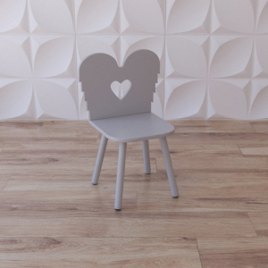 Стул «Ангельское сердечко» белый - fgospostavki.ru - Нижневартовск