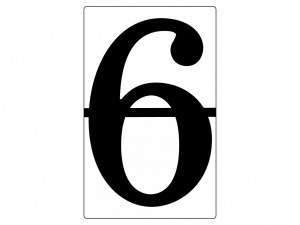 Набор магнитных карточек "Произвольный размер "6" (3 штуки) - fgospostavki.ru - Нижневартовск