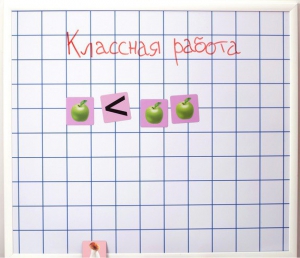 Магнитно-маркерная доска "Клетка" (86 см х 75 см) - fgospostavki.ru - Нижневартовск
