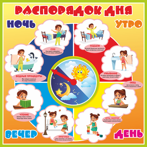 Стенд "Распорядок дня" - fgospostavki.ru - Нижневартовск