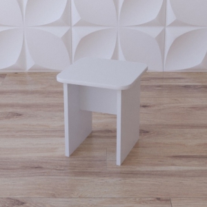 Табурет «Белый кубик» - fgospostavki.ru - Нижневартовск