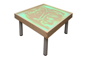 Столик на ножках для рисования песком "Радуга" с подсветкой RGB - fgospostavki.ru - Нижневартовск