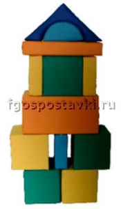 Мягкий модуль-конструктор "Городок" (12 элементов) - fgospostavki.ru - Нижневартовск
