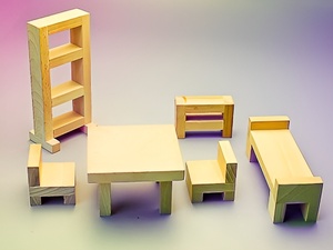 Игровой набор Фребеля "Мебель для кукольного домика" - fgospostavki.ru - Нижневартовск