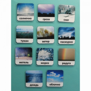 Набор карточек "Погода" (с фотографиями) - fgospostavki.ru - Нижневартовск