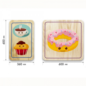 Набор стеновых панелей «Милая еда - Завтрак» - fgospostavki.ru - Нижневартовск