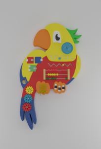 Бизиборд «Разноцветный попугай» - fgospostavki.ru - Нижневартовск