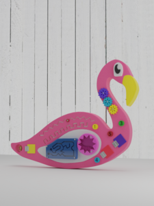 Бизиборд «Розовый фламинго» - fgospostavki.ru - Нижневартовск