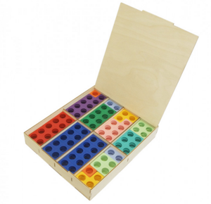 Нумирошка. Набор цветных пластиковых форм 80 шт. в коробке по методике Нумикон - fgospostavki.ru - Нижневартовск