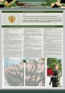 Стенд-уголок "Конституция Российской Федерации и Федеральный закон "О воинской обязанности и военной службе" - fgospostavki.ru - Нижневартовск