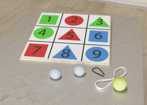 Мишень напольная цветная с цифрами - fgospostavki.ru - Нижневартовск