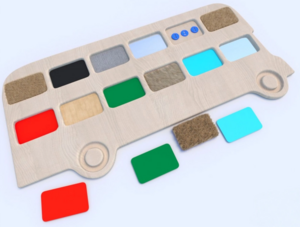 Тактильные разноцветные дощечки «Автобус» - fgospostavki.ru - Нижневартовск