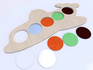 Тактильные разноцветные дощечки «Самолетик» - fgospostavki.ru - Нижневартовск