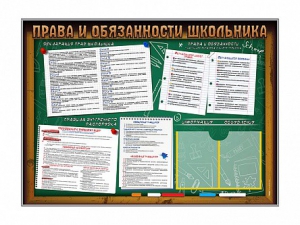Стенд-уголок "Права и обязанности школьника" - fgospostavki.ru - Нижневартовск
