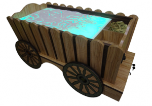 Стилизованный световой стол "Телега" - fgospostavki.ru - Нижневартовск