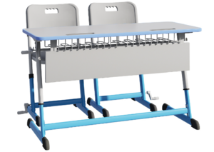 Парта NOMAD V двухместная регулируемая по высоте с антивандальной кромкой - fgospostavki.ru - Нижневартовск