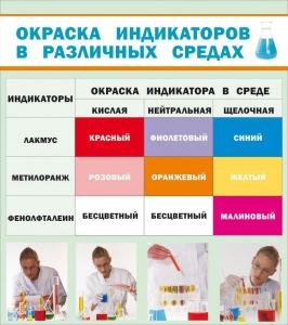 Стенд "Окраска индикаторов в различных средах" - fgospostavki.ru - Нижневартовск