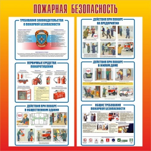Стенд "Пожарная безопасность" Вариант 4 - fgospostavki.ru - Нижневартовск