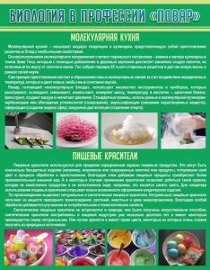 Стенд "Биология в профессии "повар"" - fgospostavki.ru - Нижневартовск